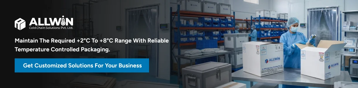 cold chain packaging for pharmaceutical transportation at +2°C to +8°C.webp